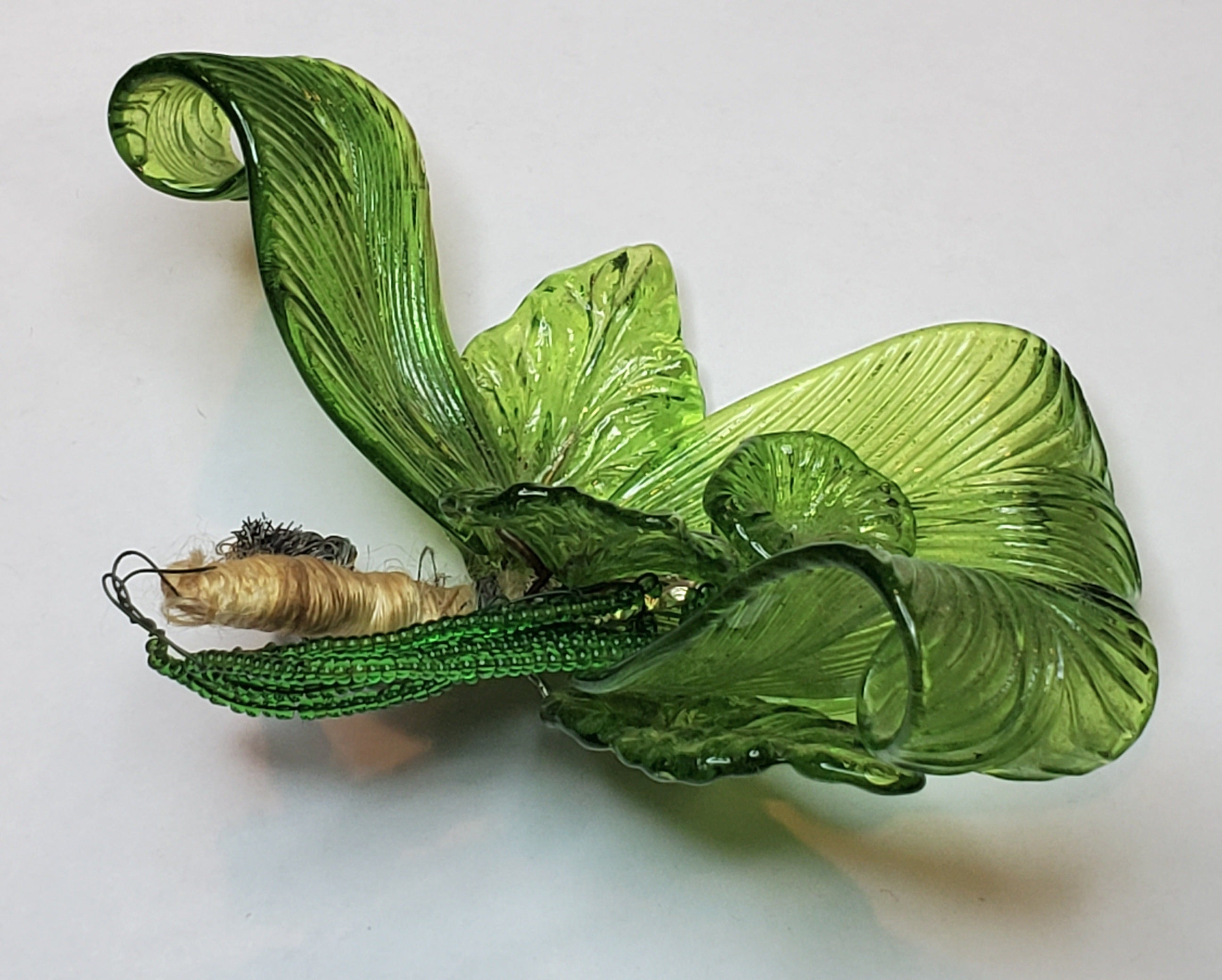 Vintage Handmade Glass Flower Bouquet