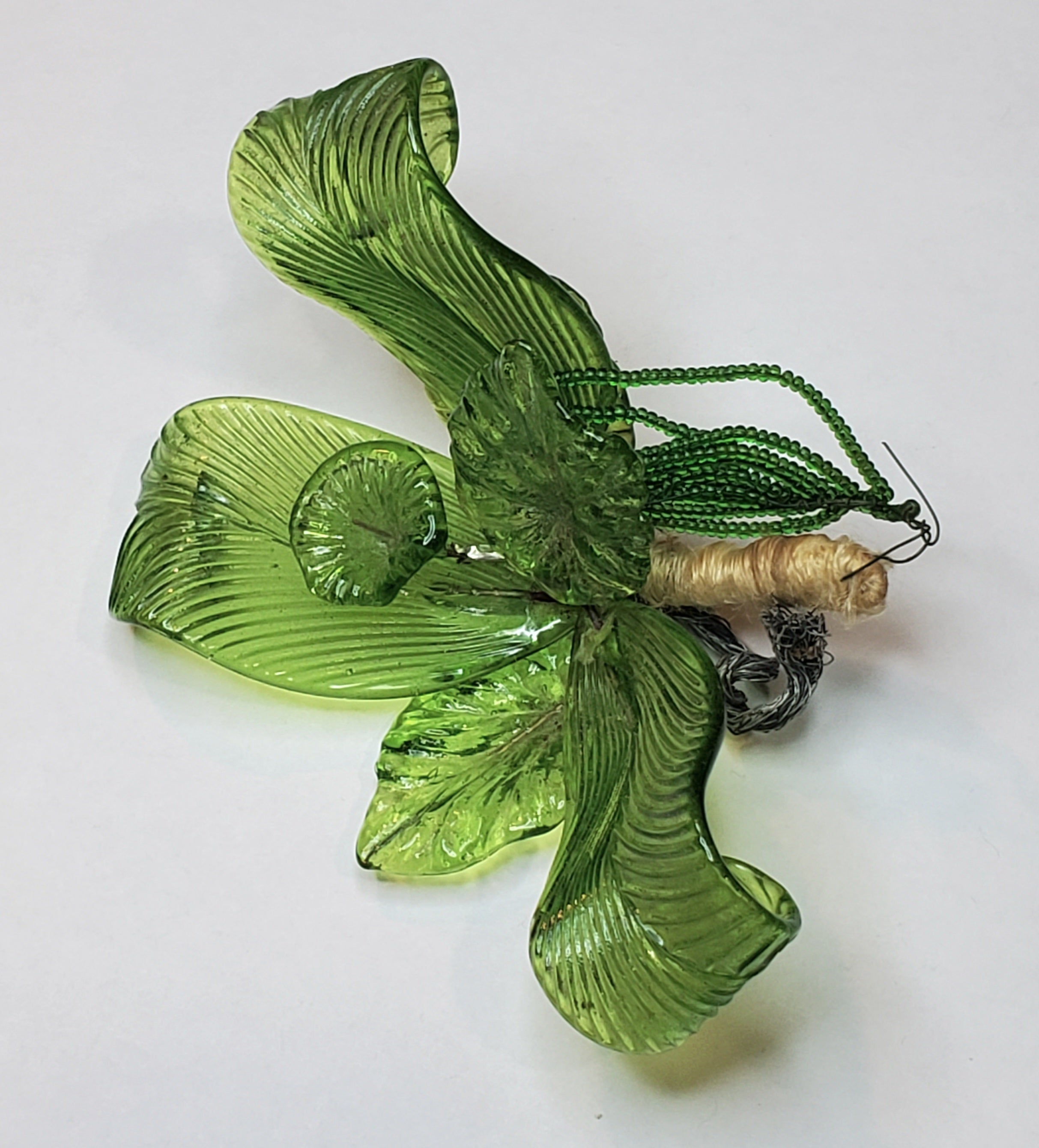 Vintage Handmade Glass Flower Bouquet