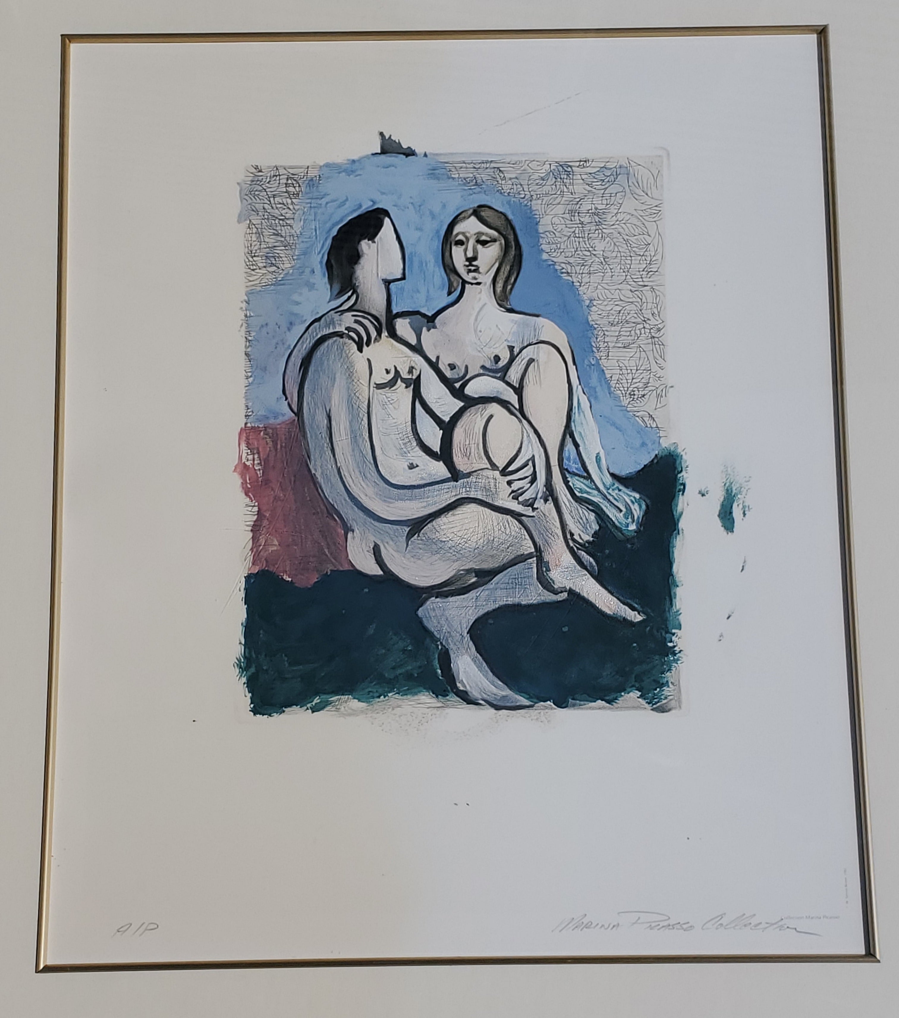 Pablo Picasso - "Le Couple" Framed Collection Marina Picasso Lithograph