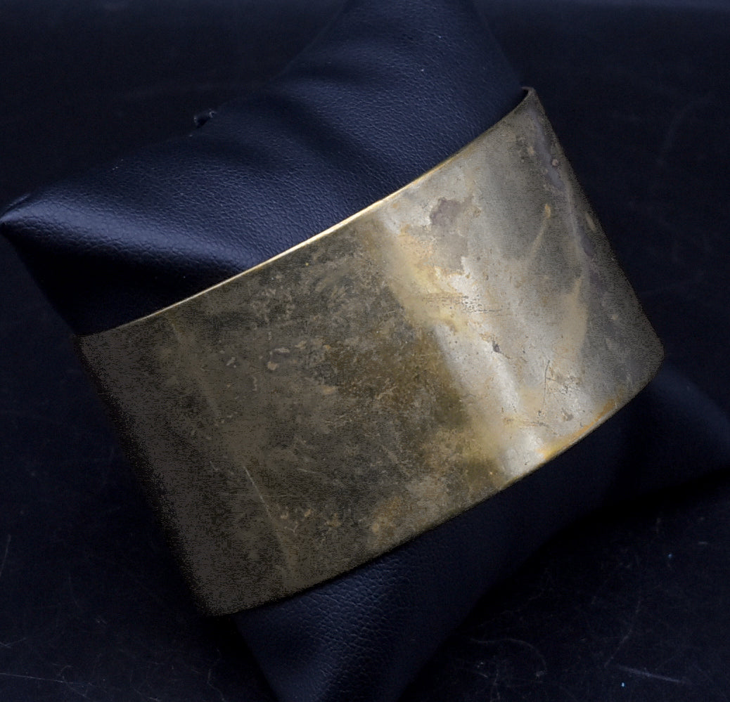 Vintage Set of a Copper and a Brass Cuff Bracelet