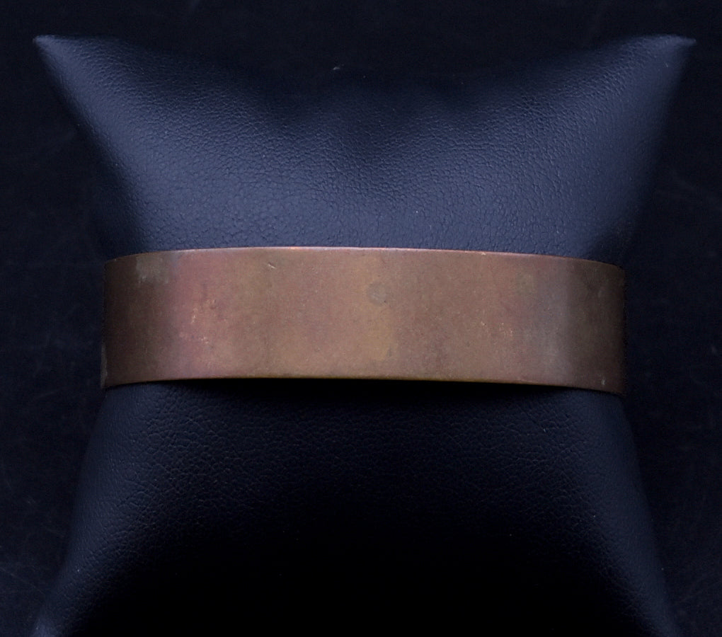 Vintage Set of a Copper and a Brass Cuff Bracelet