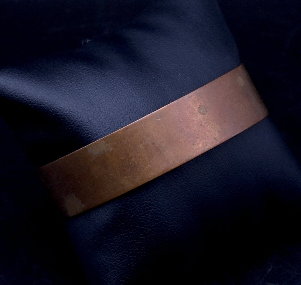 Vintage Set of a Copper and a Brass Cuff Bracelet