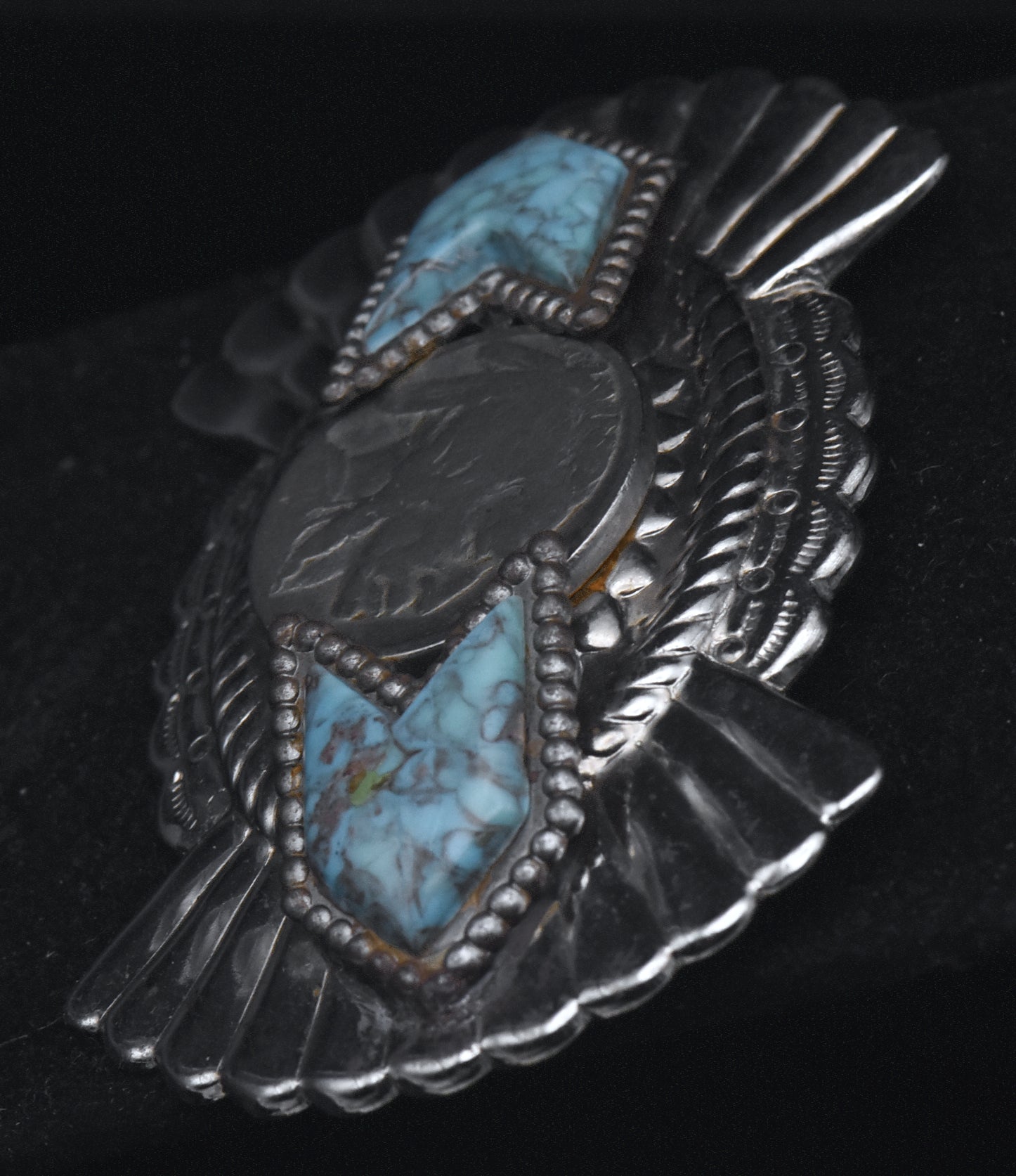 Vintage Indian Head Nickel Brooch