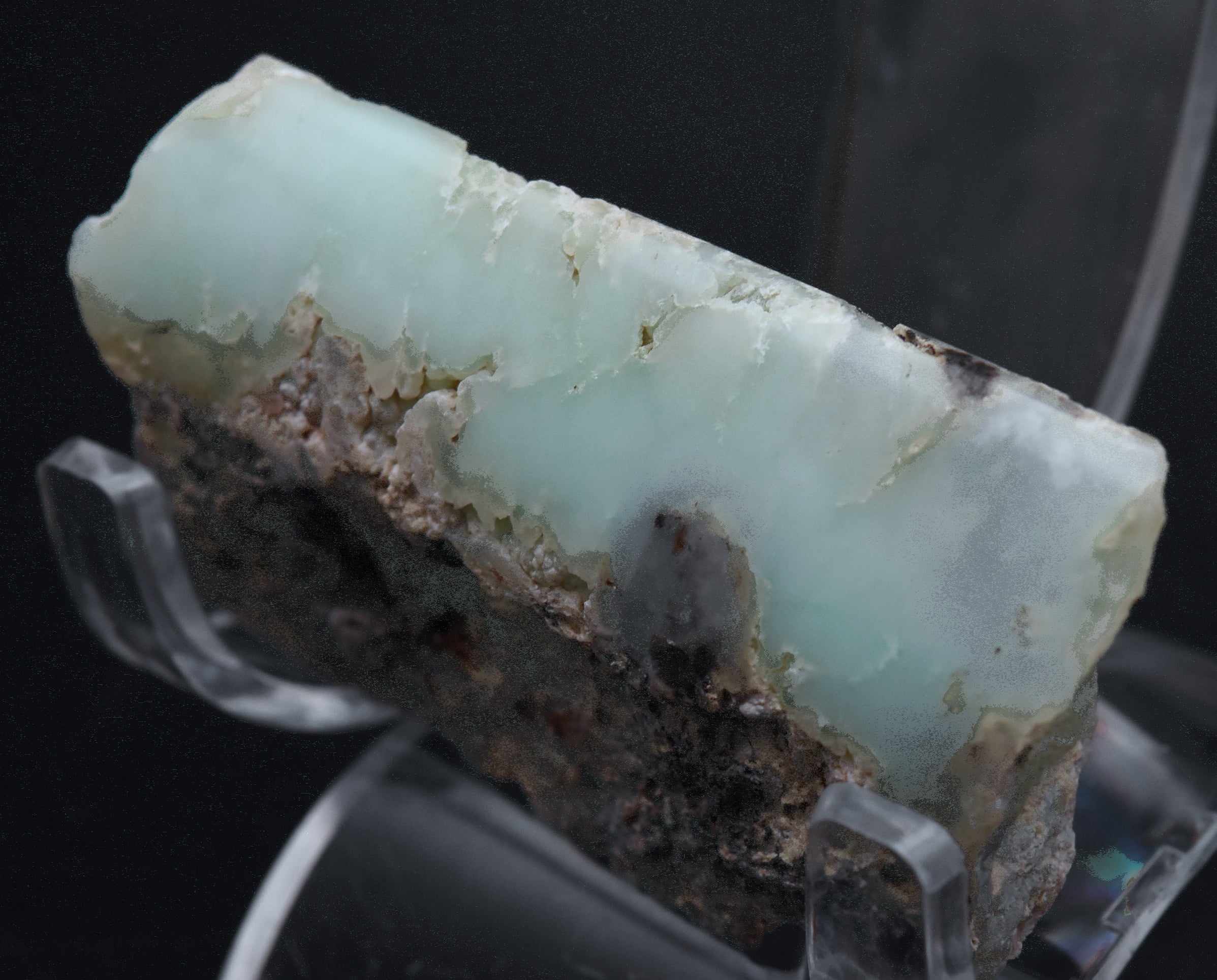 Partially Polished Chrysoprase Specimen - Poland