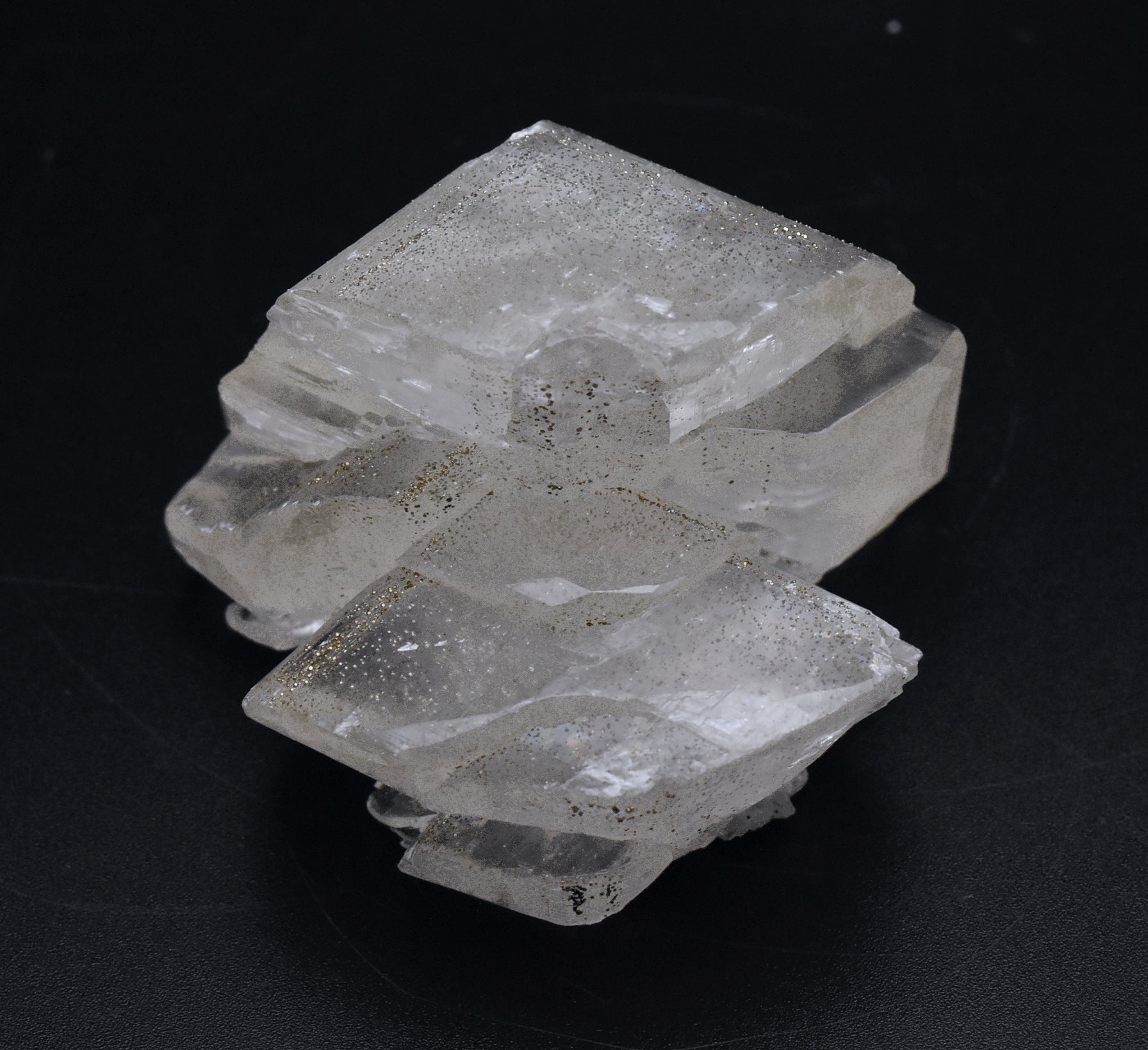 Calcite with Pyrite Crystal Mineral Specimen - China