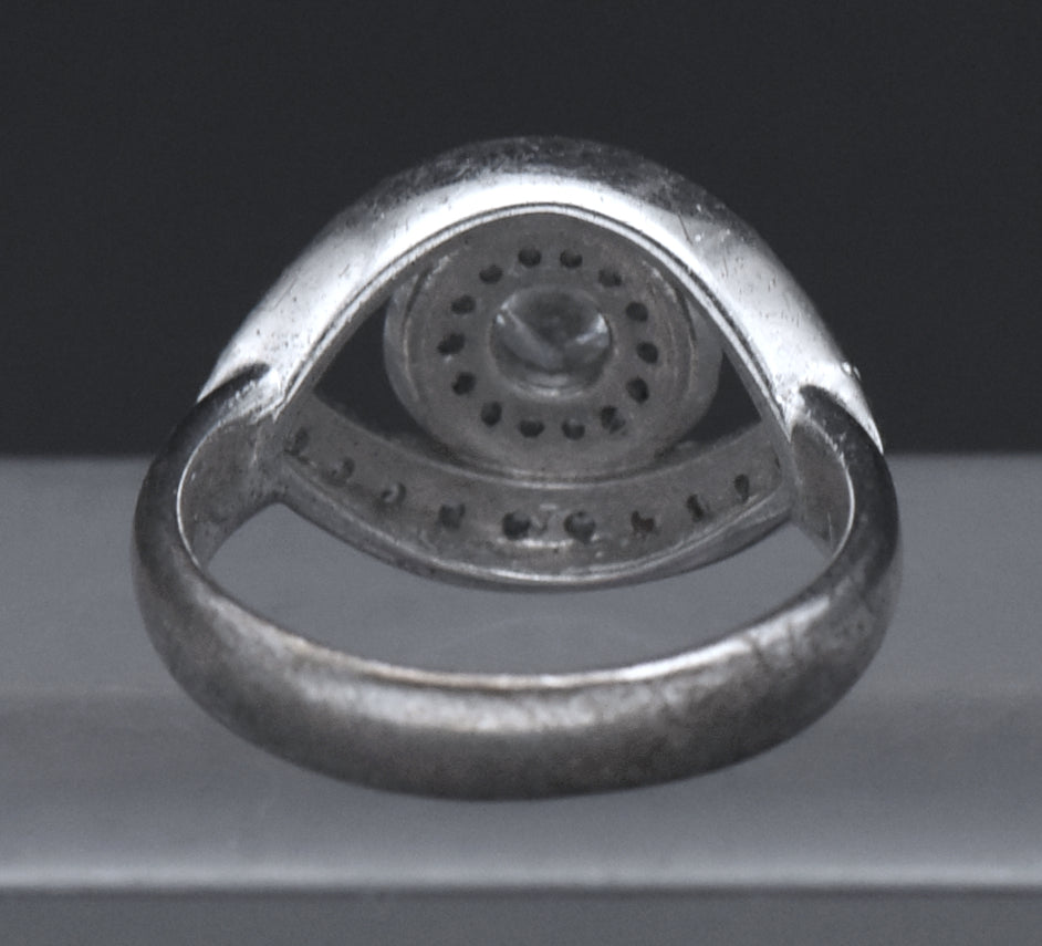 Netali Nissim - Sterling Silver Cubic Zirconia Eye Ring - Size 6