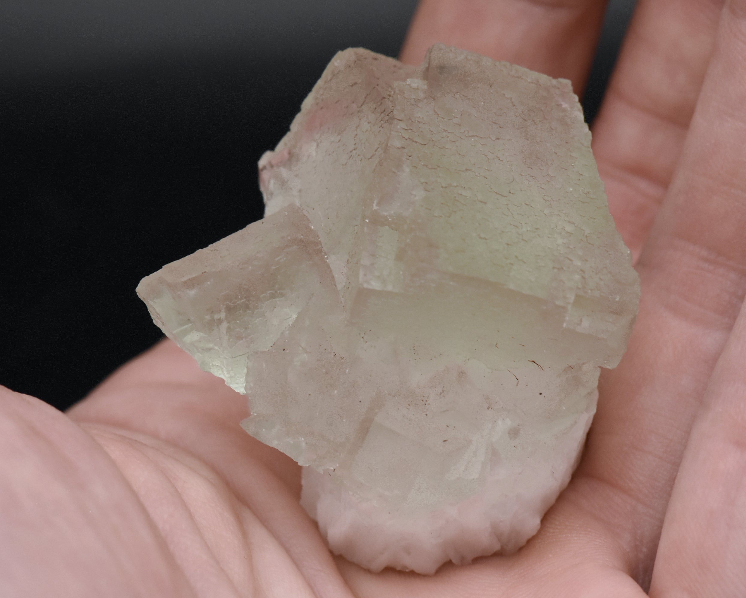 Light Green and Purple Fluorite Crystal Cluster