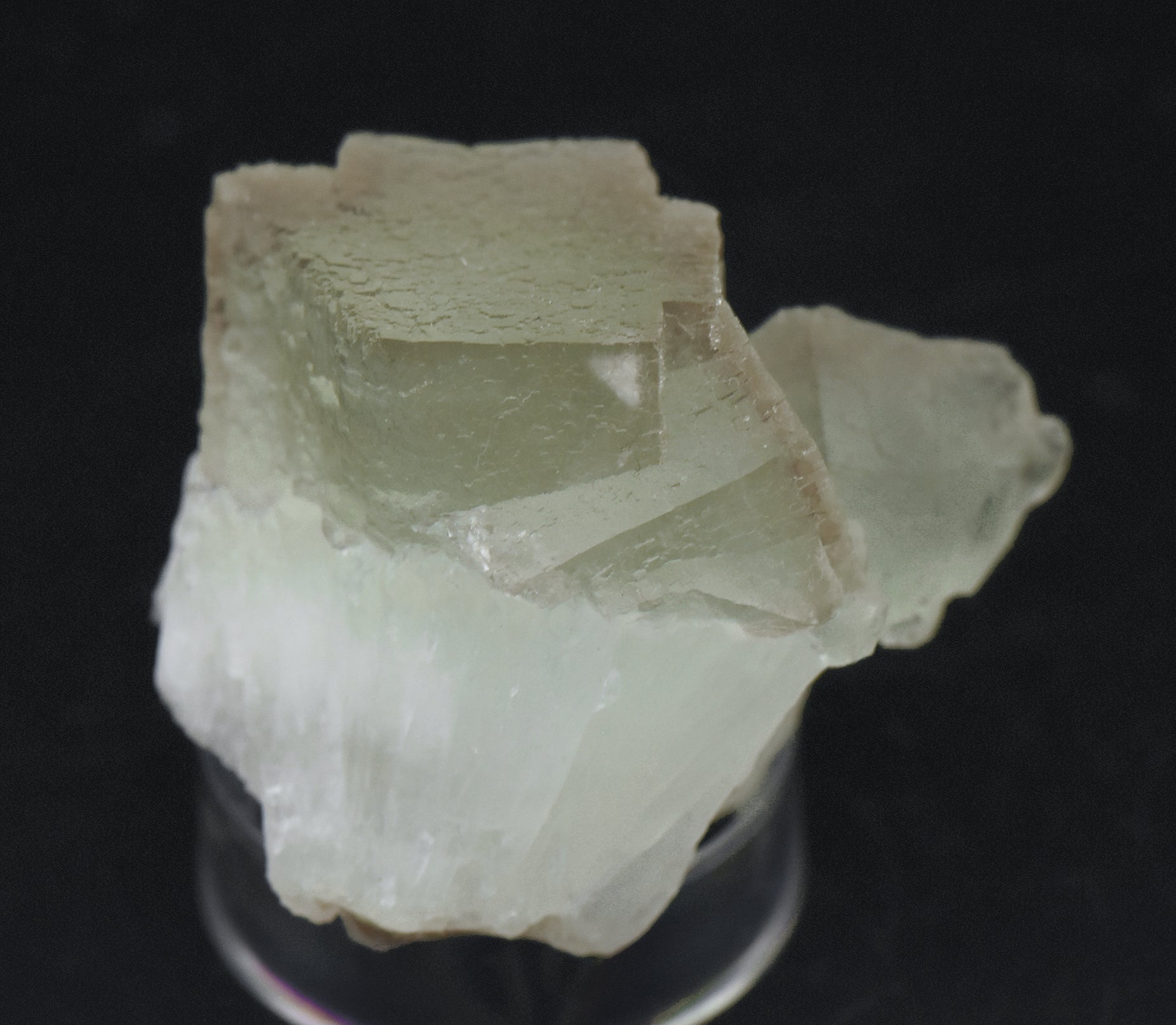 Light Green and Purple Fluorite Crystal Cluster