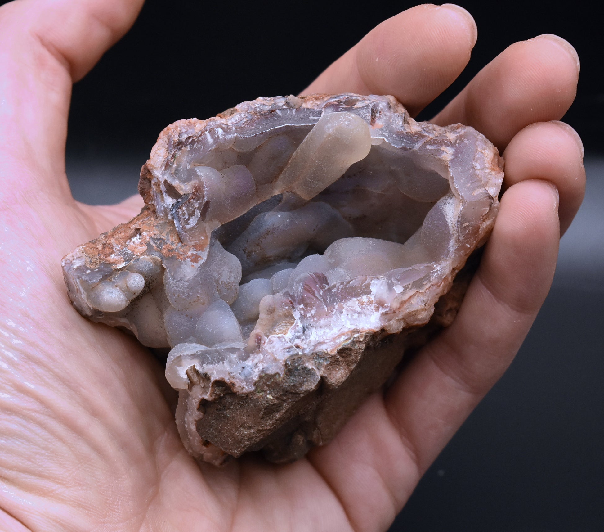 Botryoidal Chalcedony Geode - Mexico