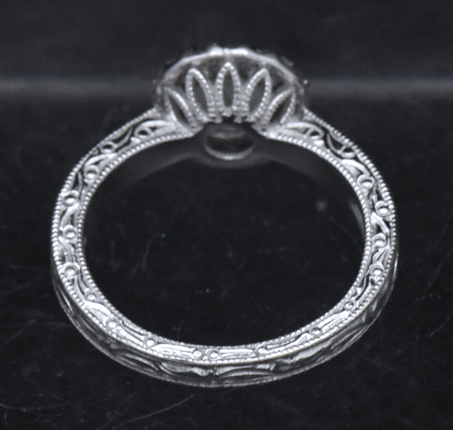 Tacori - Sterling Silver Cubic Zirconia Halo Ring - Size 7