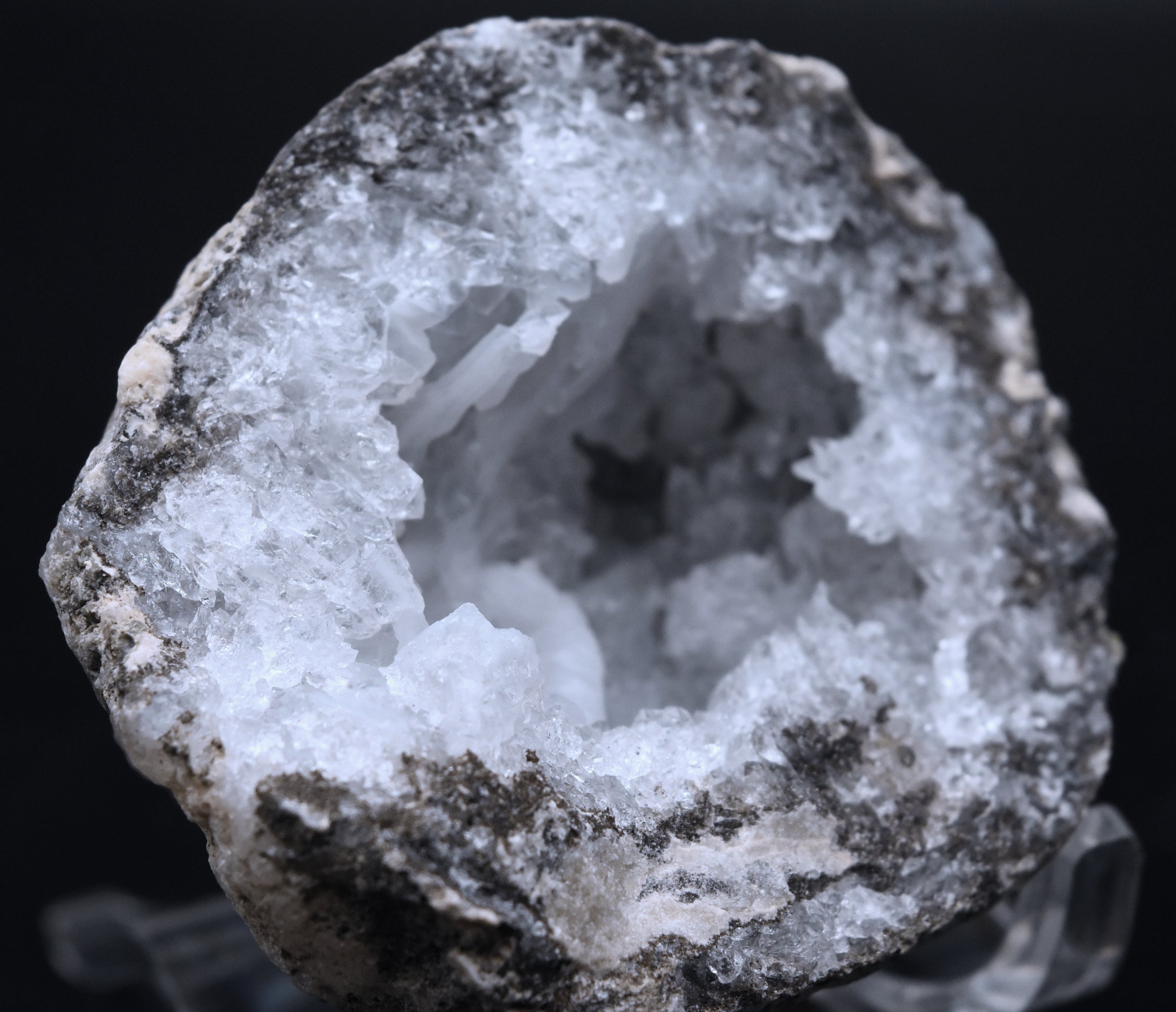 Hyalite, Quartz, Calcite Whole Geode - Mexico