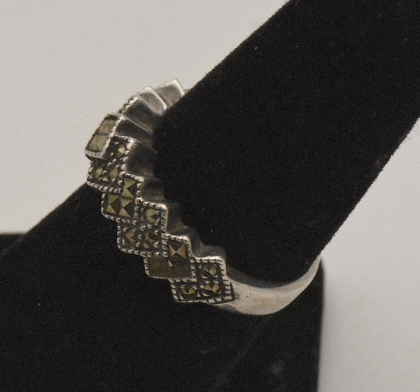 Judith Jack - Sterling Silver and Marcasite Ring- Size 6