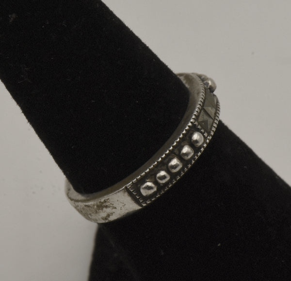 Judith Jack - Sterling Silver and Marcasite Band - Size 6