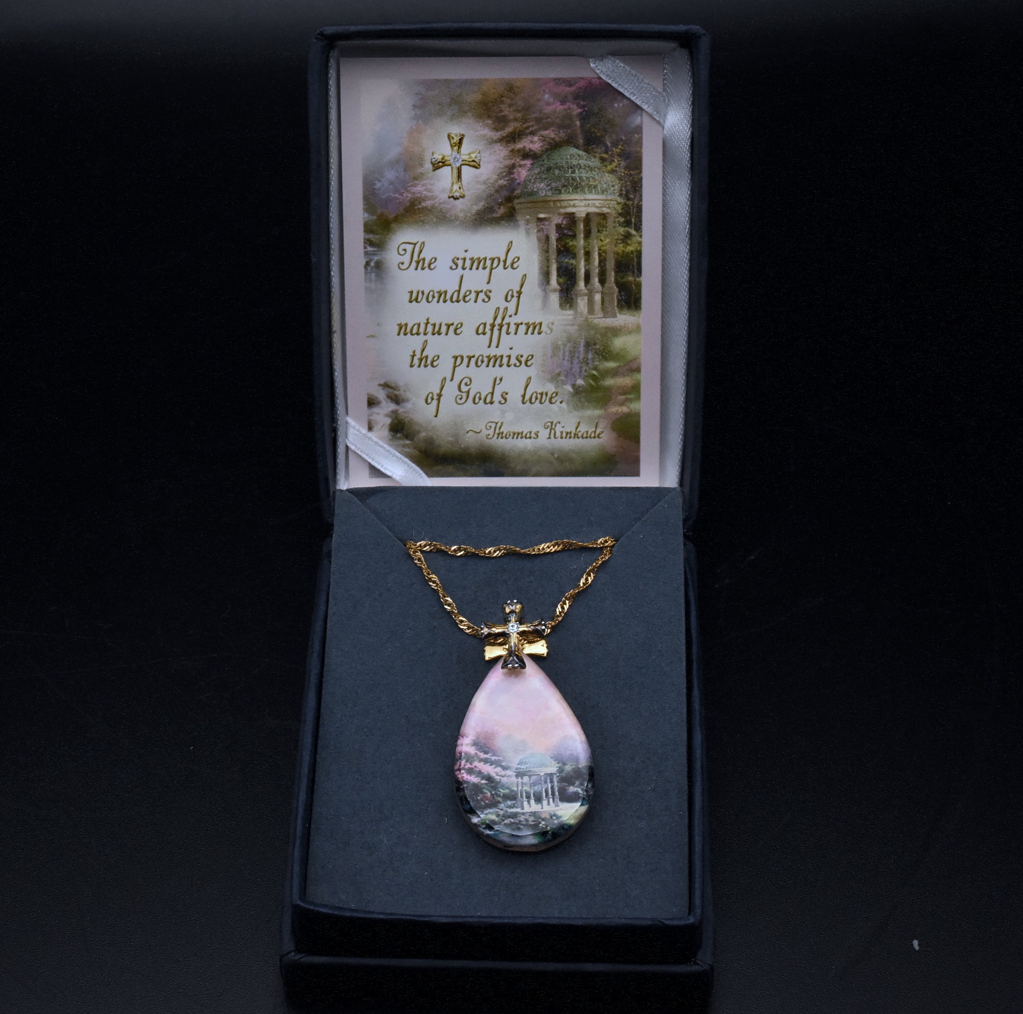 The Bradford Exchange - Vintage NIB Thomas Kinkade Pendant Chain Necklace - 17.75"