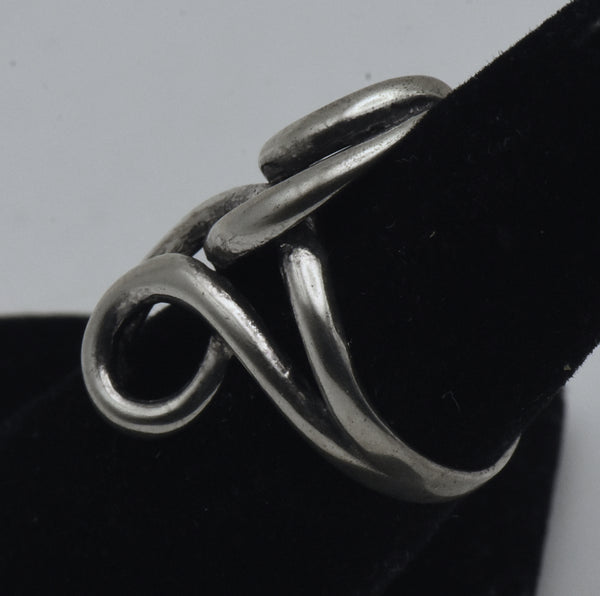 Vintage Sterling Silver Knot Ring - Size 6.25