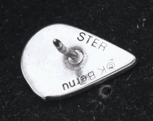 Kathy Bernu - Vintage Sterling Silver "Memorial Tear" Lapel Pin