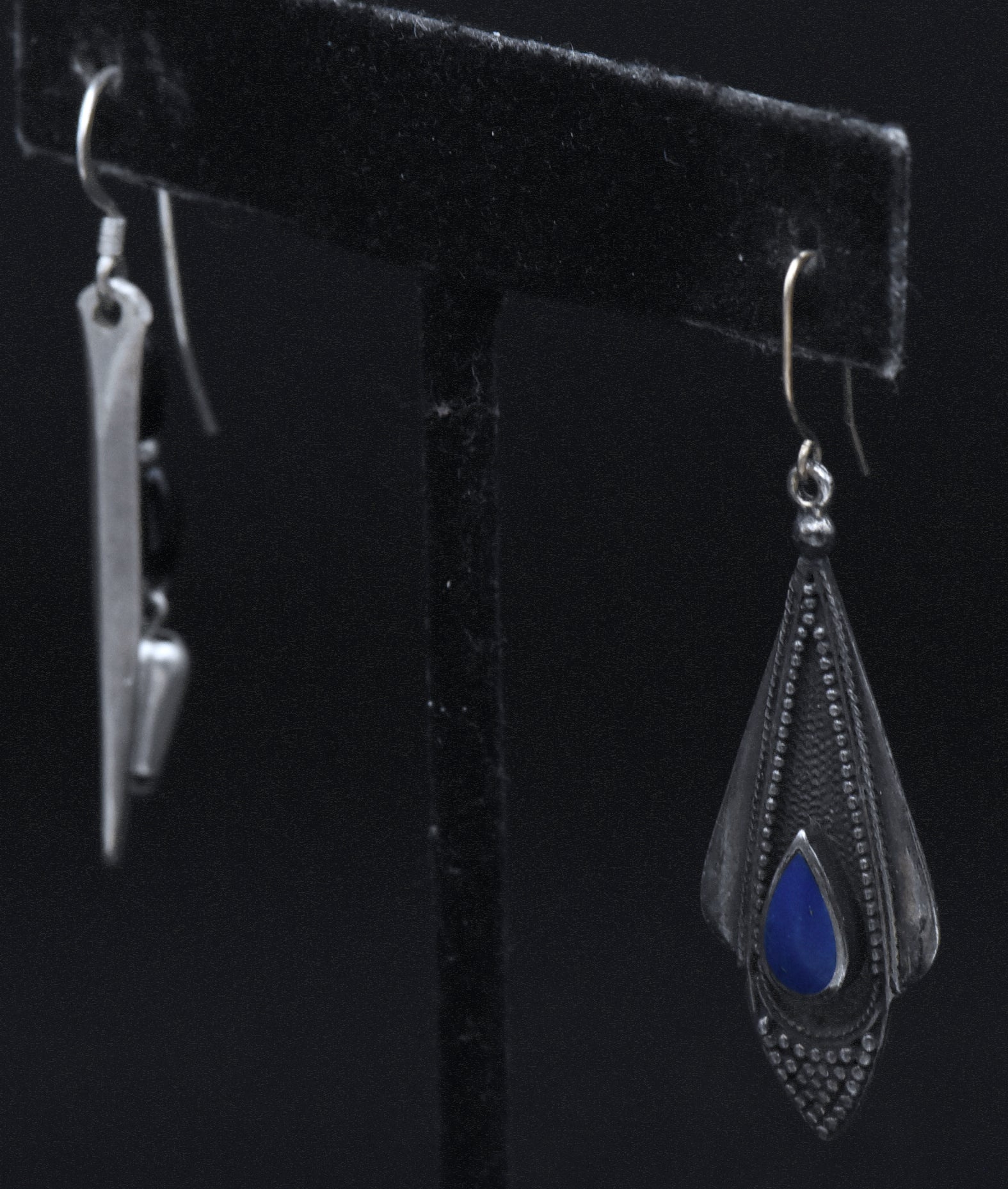 Mismatched Vintage Handmade Sterling Silver Earrings