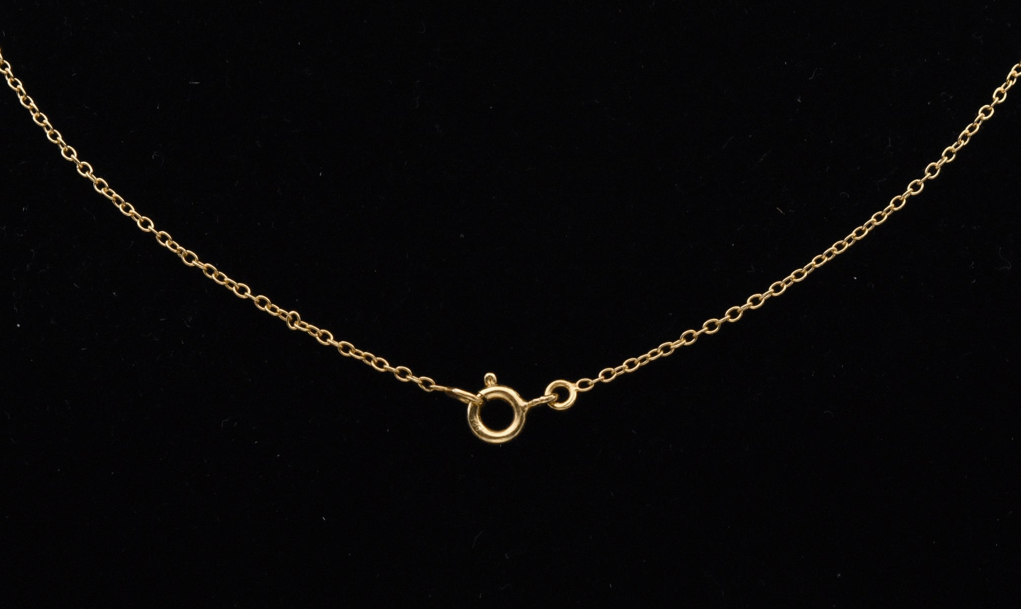 Gold Tone Sterling Silver Mother of Pearl and Topaz Pendant Necklace - 16.25"