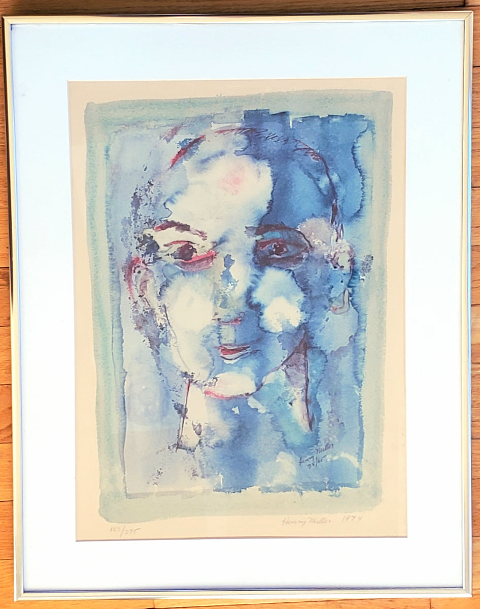 Henry Miller ヘンリー・ミラー絵画　ブルーピッチャー Henry Miller ヘンリー・ミラー絵画 ブルーピッチャー Henry