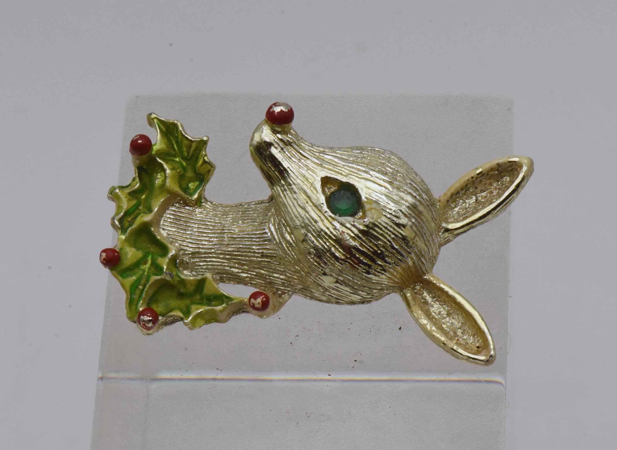 Gerry's - Vintage Rudolph the Red Nosed Reindeer Brooch