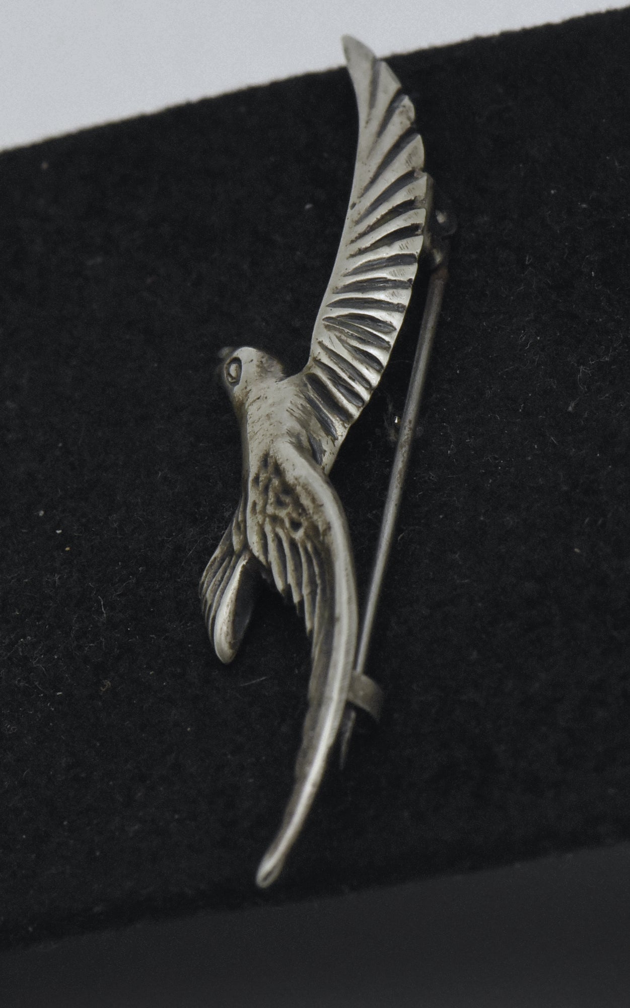 Vintage Handmade Silver Seagull Brooch