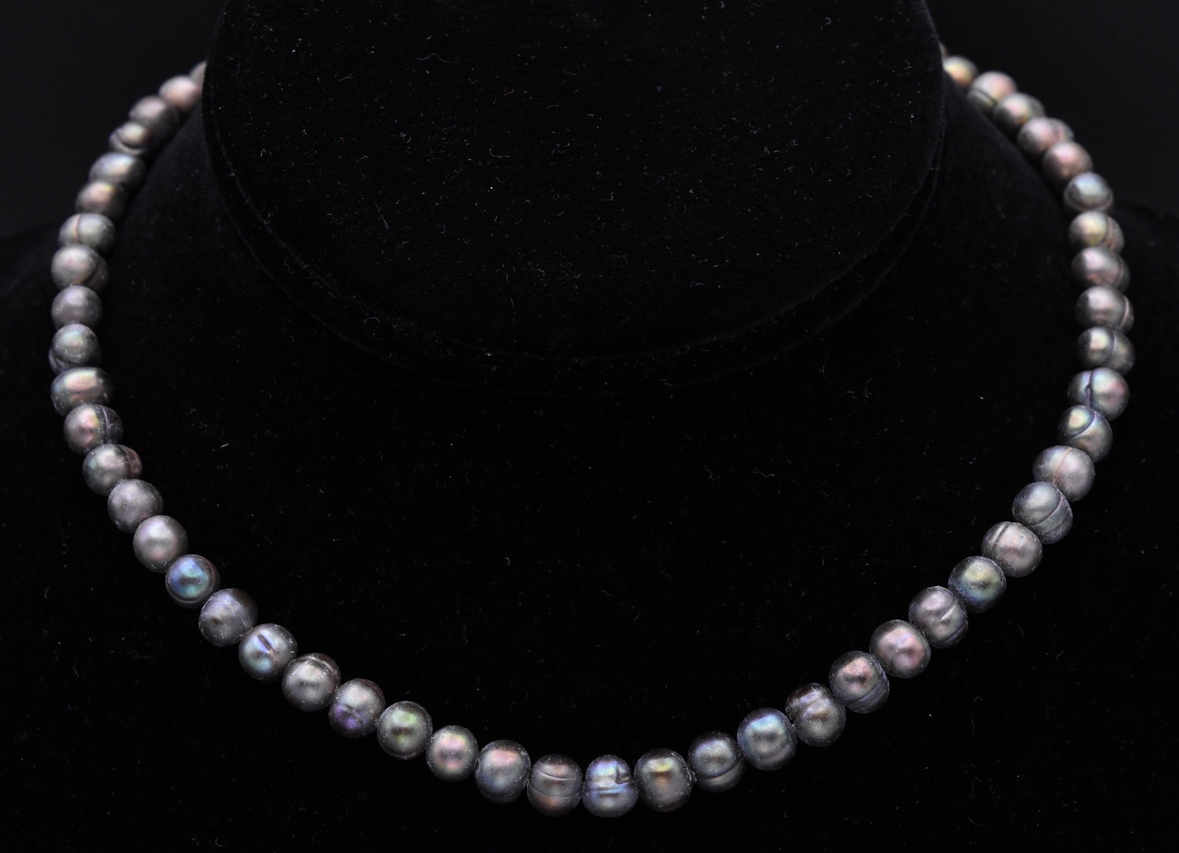 Vintage Handmade Tahitian Pearl with Sterling Silver and 14K Gold Pendant Necklace - 15"