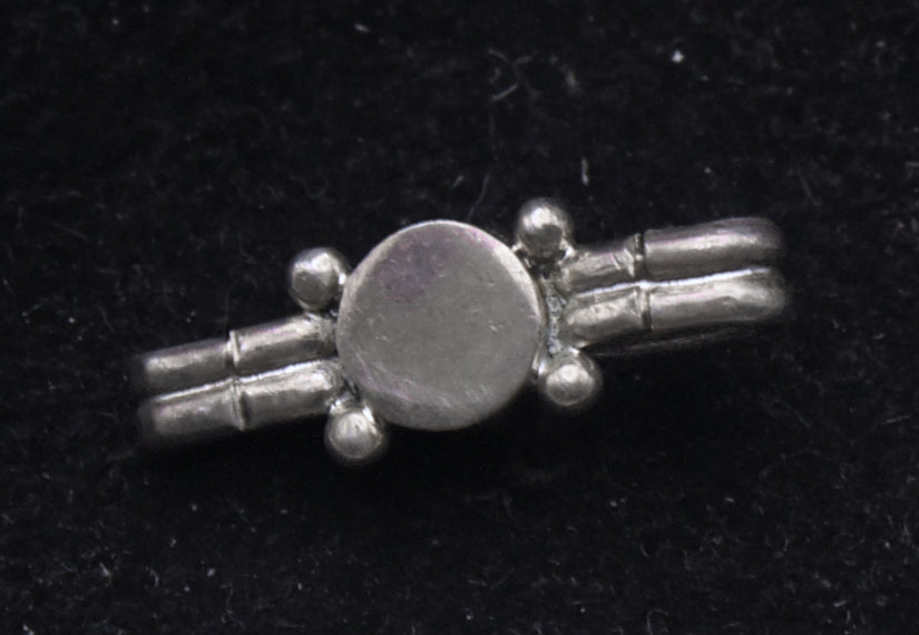 Vintage Handmade Sterling Silver Tahitian Pearl Pendant