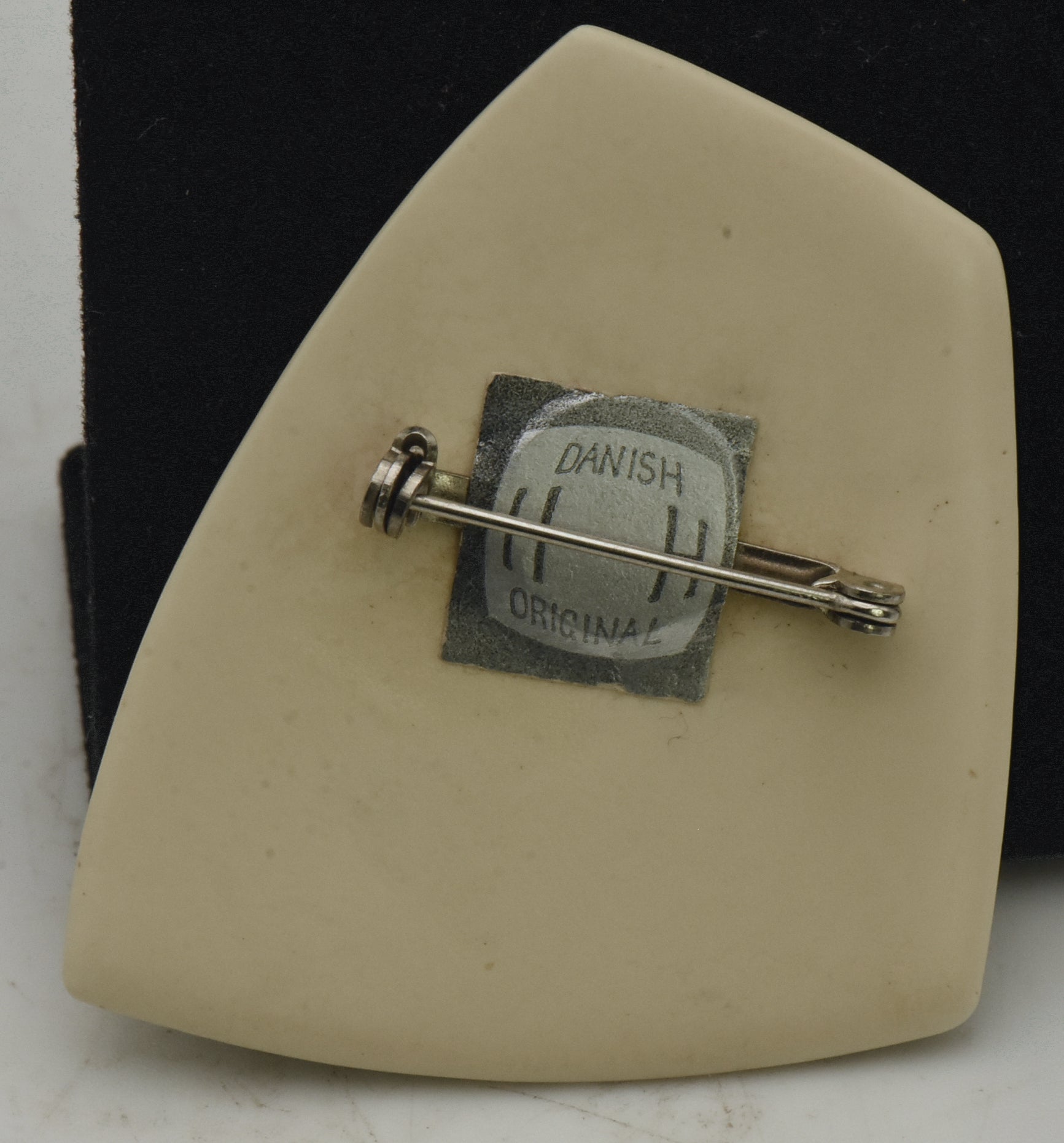 Vintage MCM Danish Plastic Whale Brooch