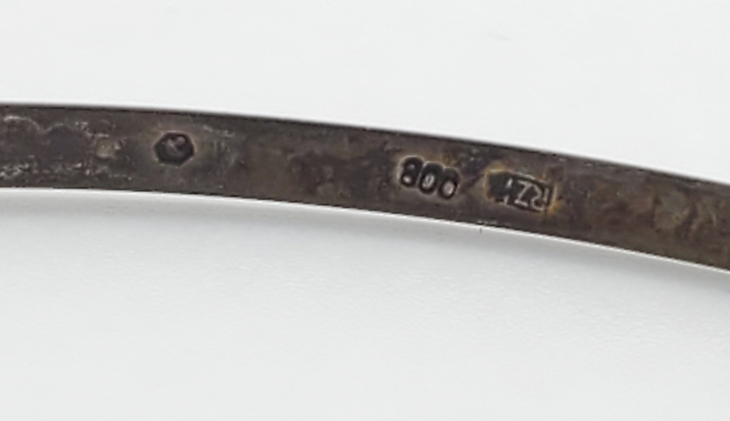 BROKEN Vintage 800 Silver Bangle Bracelet