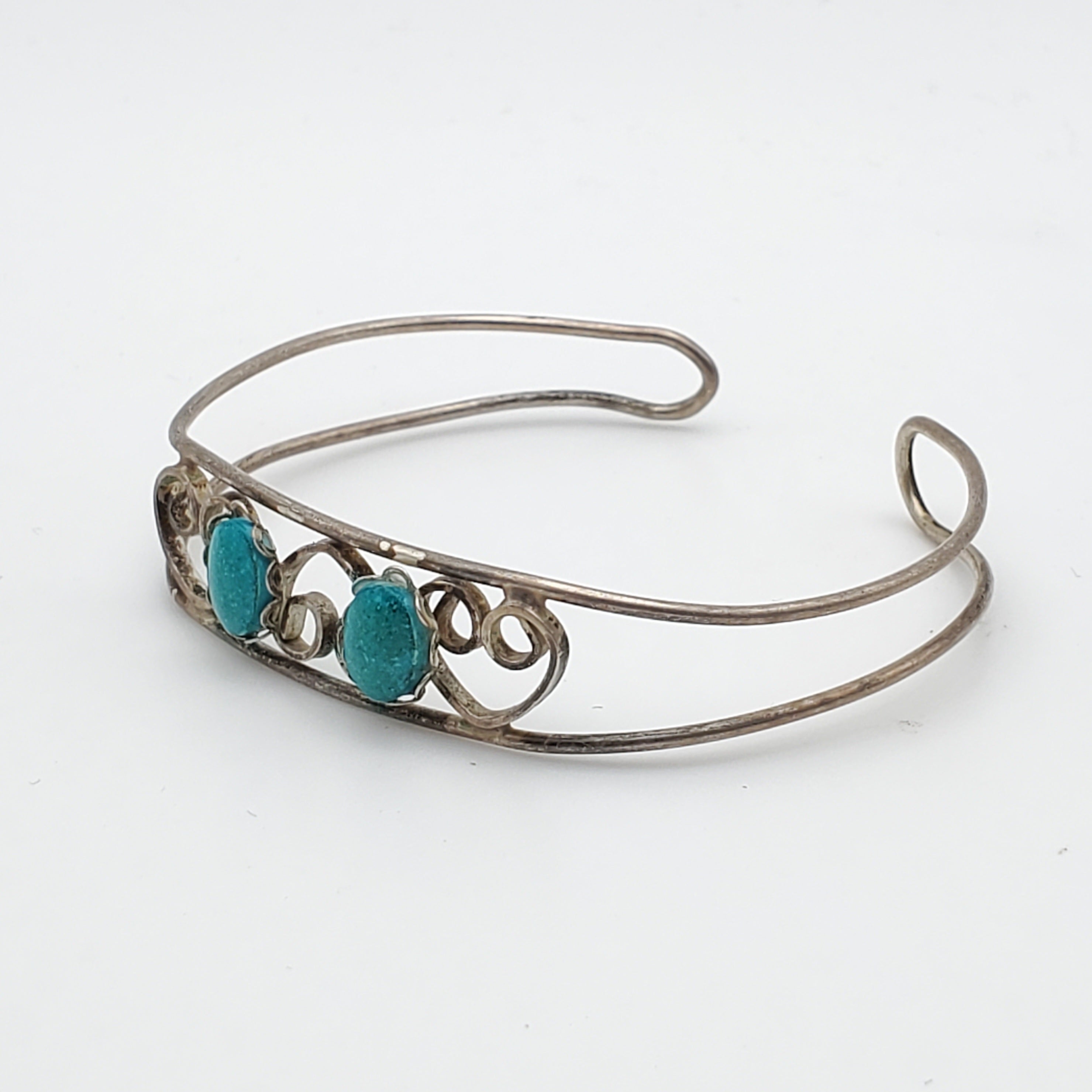 Vintage Delicate Handmade Turquoise Bracelet