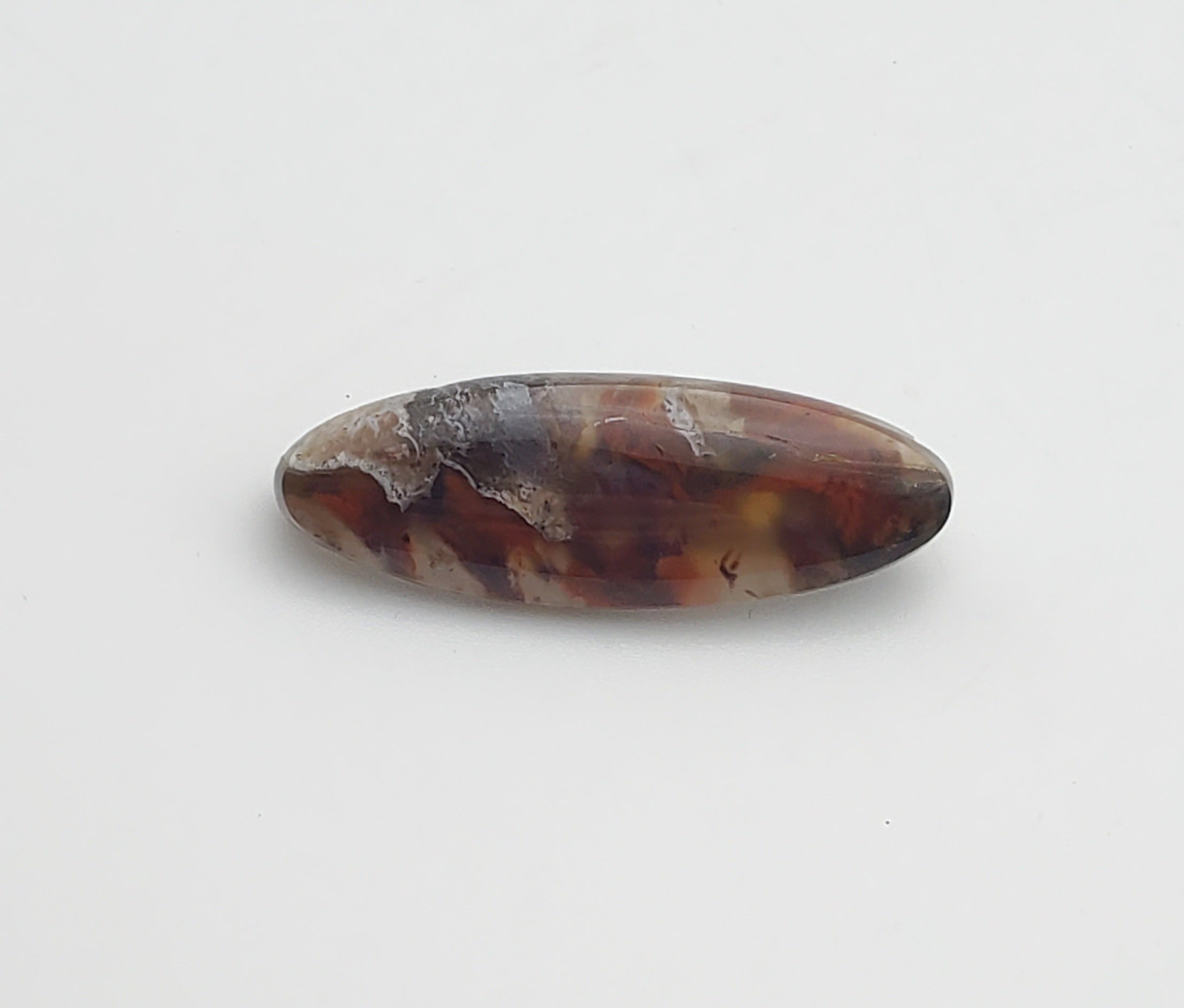 Vintage Polished Agate Brooch