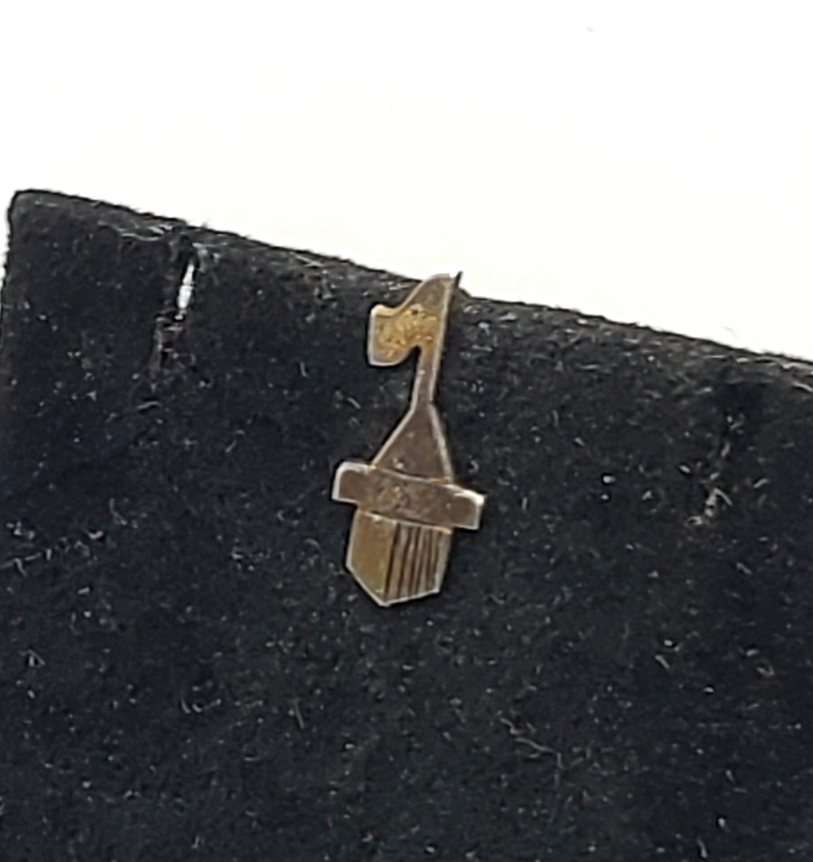 Vintage Sterling Silver Flag Lapel Pin