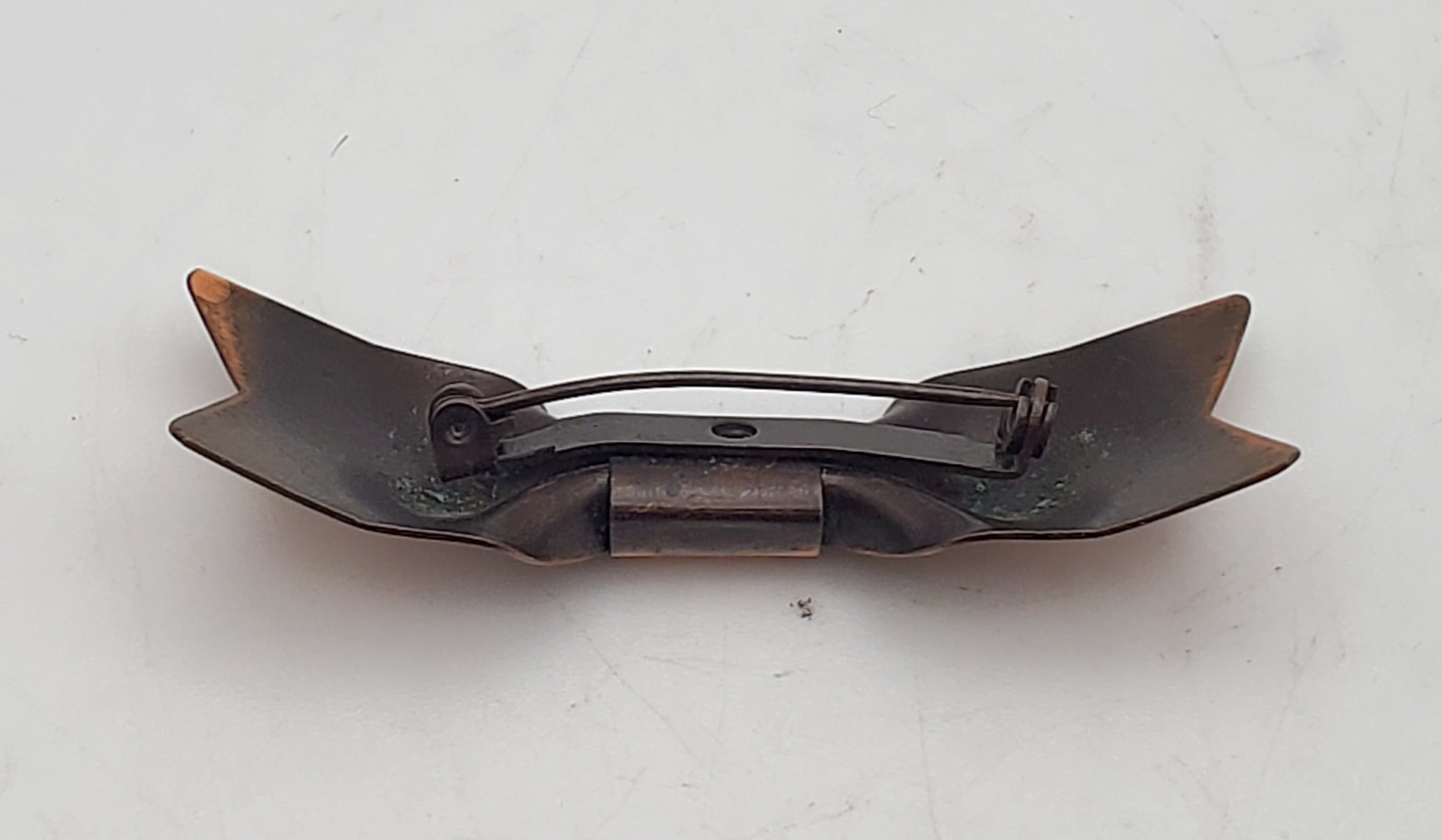 Vintage Copper Bow Tie Brooch