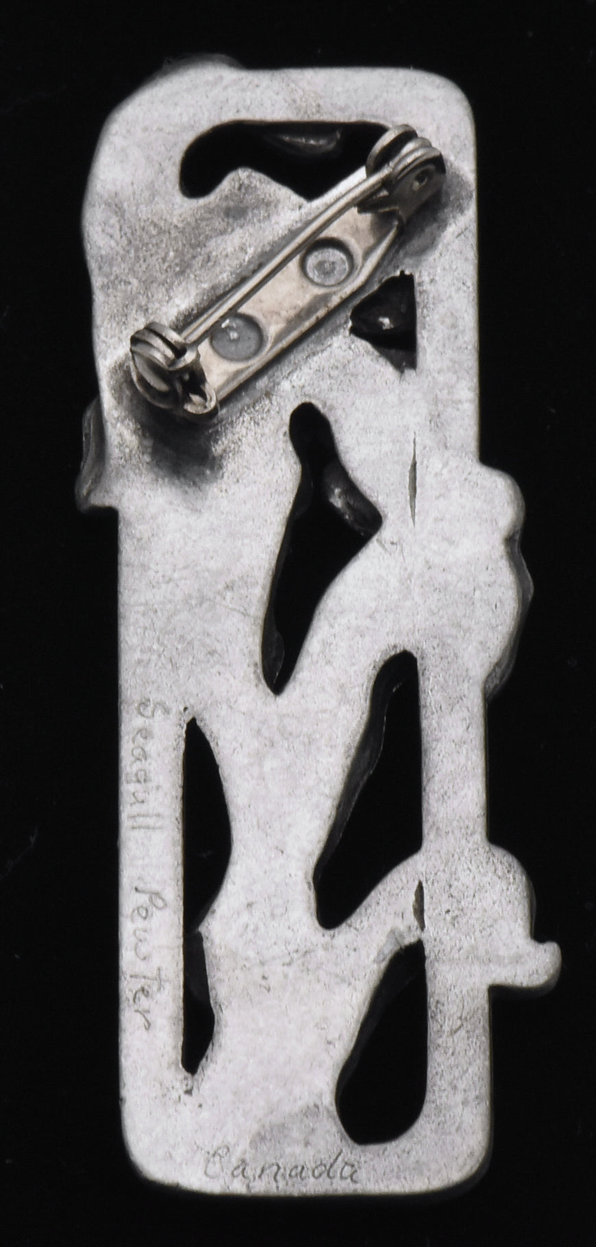 Seagull Pewter - Vintage Pewter Iris Flower Brooch