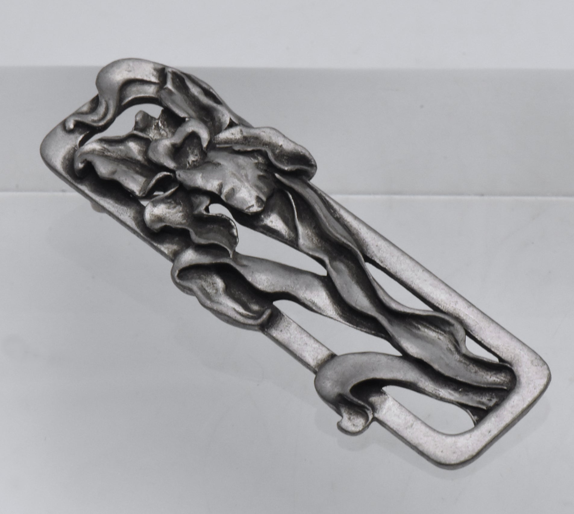 Seagull Pewter - Vintage Pewter Iris Flower Brooch