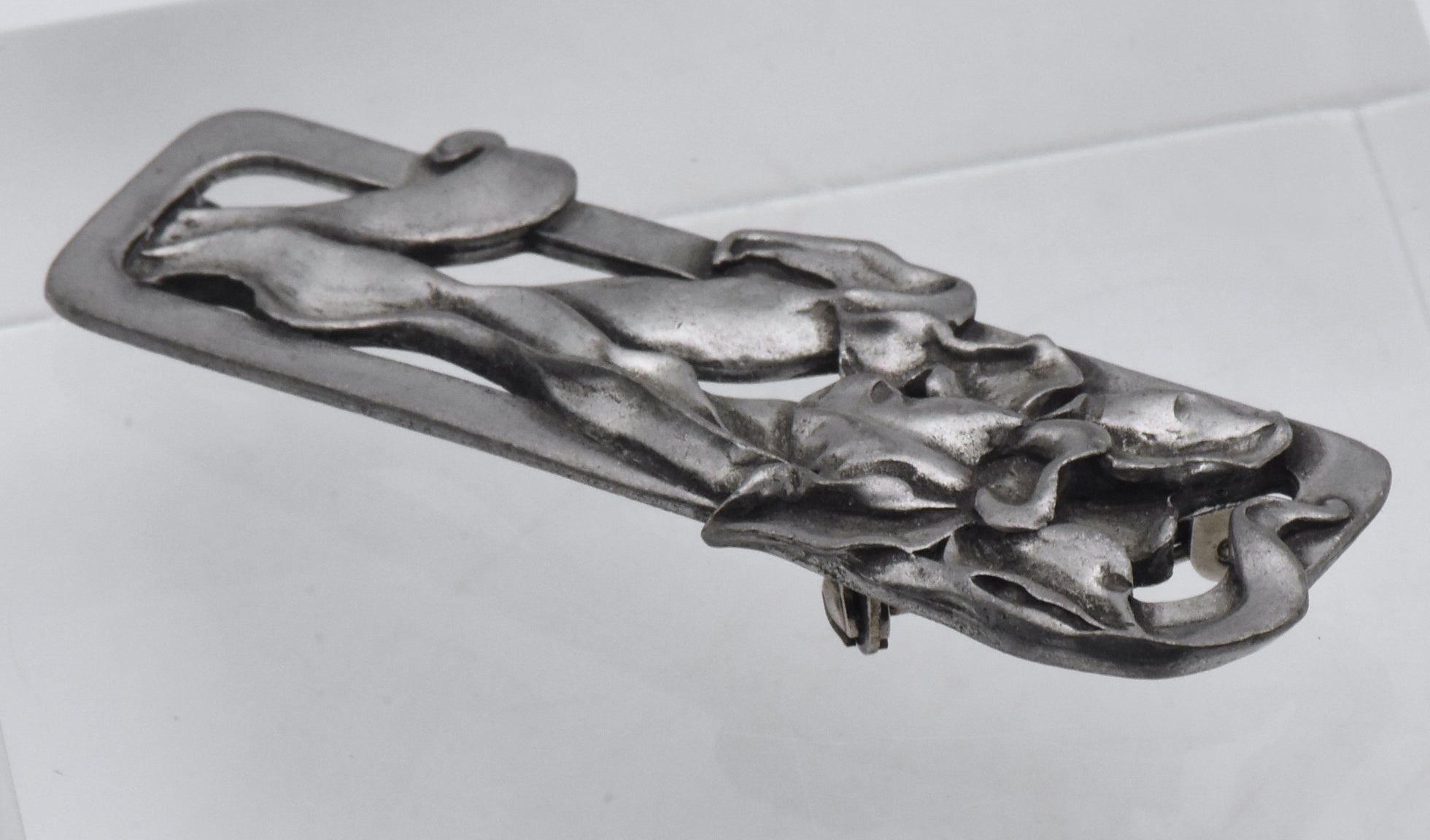 Seagull Pewter - Vintage Pewter Iris Flower Brooch