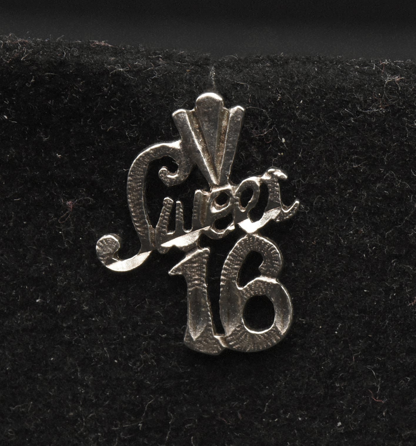 Vintage Sterling Silver "Sweet 16" Pendant