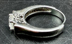 Vintage Sterling Silver Cubic Zirconia Ring - Size 6.25
