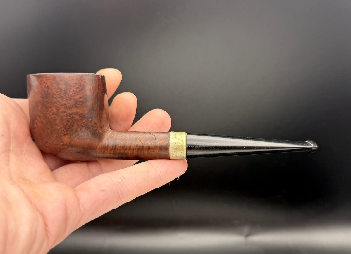 Vintage BBB Quaint A Handmade Estate Pipe - Rare WDC Silver Band