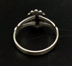 Wheeler Mfg - Vintage Sterling Silver and Hematite Ring - Size 7
