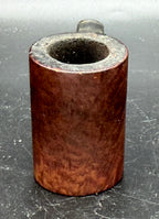 Loewe & Co. - Vintage Poker Style Smoking Pipe with Sterling Silver Band