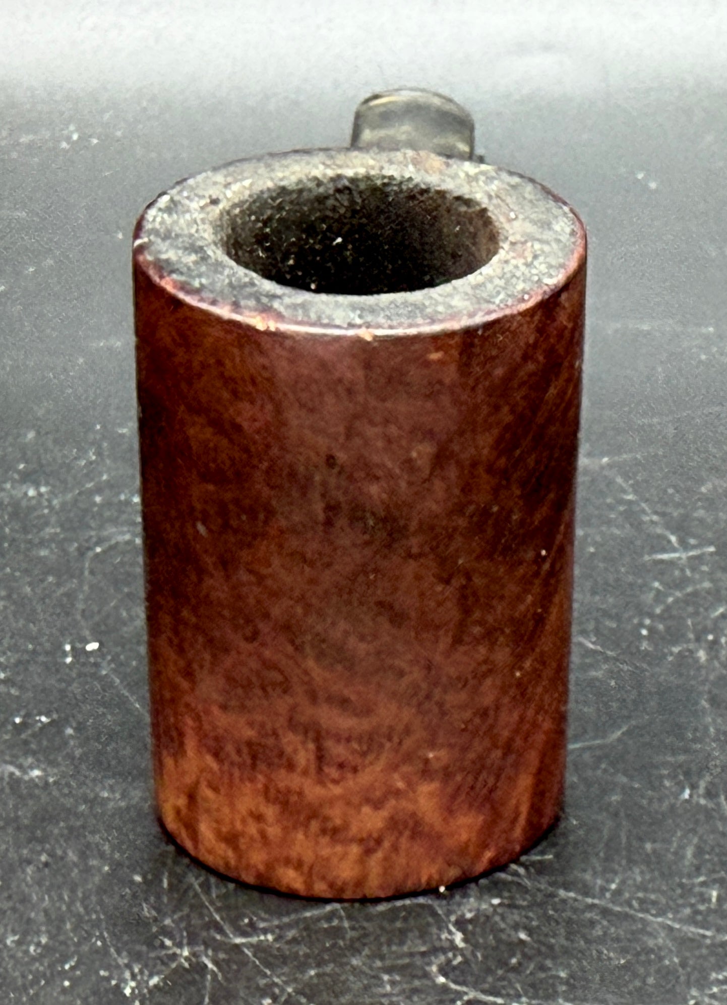 Loewe & Co. - Vintage Poker Style Smoking Pipe with Sterling Silver Band