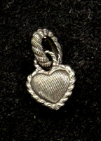 Judith Ripka - Vintage Sapphires and Sterling Silver Heart Charm