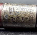 Loewe & Co. - Vintage Poker Style Smoking Pipe with Sterling Silver Band