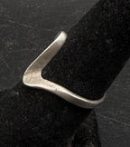 Vintage Sterling Silver Zigzag Band - Size 6