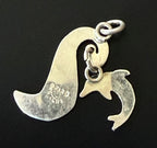 Vintage Handmade Sterling Silver Dolphin Charm/Pendant