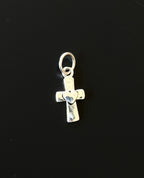 Vintage Sterling Silver Cross Heart Charm