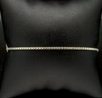 Vintage Italian Sterling Silver Box Link Bracelet - 7.25"