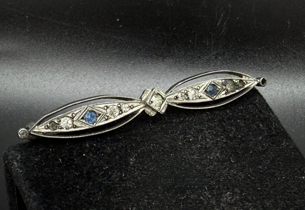 Foster & Bros. - Vintage Edwardian Sterling Silver Bar Pin