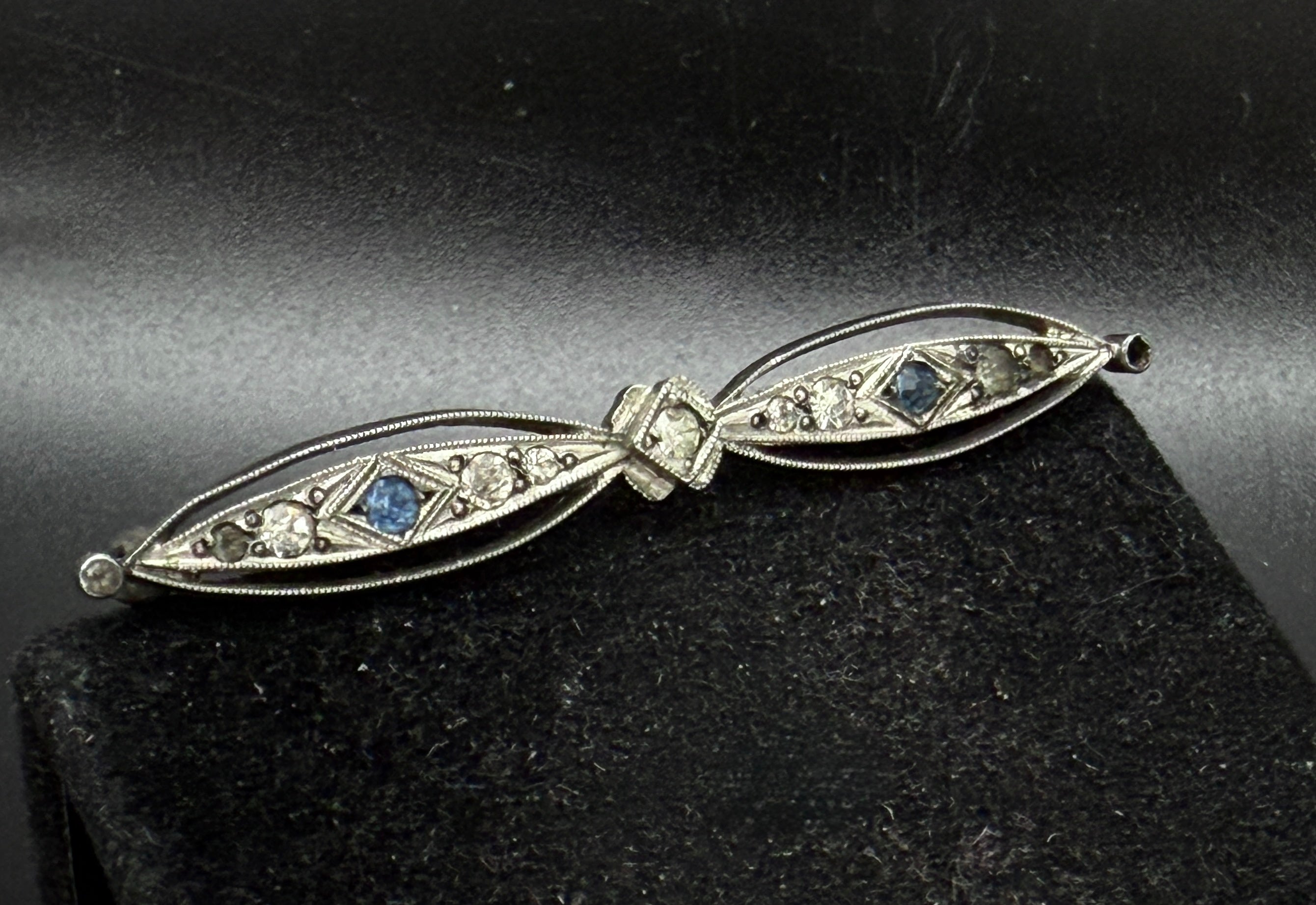 Foster & Bros. - Vintage Edwardian Sterling Silver Bar Pin